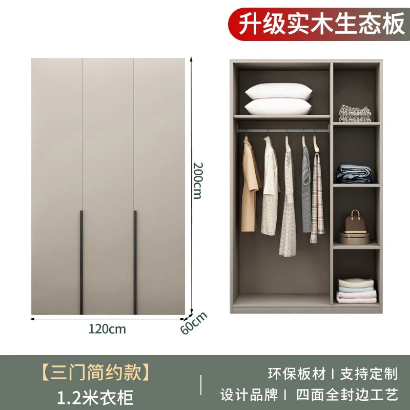 Women Glass Doors Wardrobes Large Luxury Transparent Clothes Storage Open Closet Bedroom Organizer Guarda Roupas Furniture