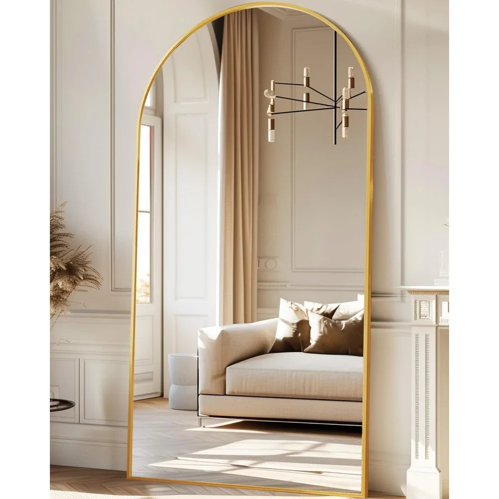 Antok Full Length Mirror, 38"x78" Floor Freestanding, Full Body Floor Standing with Stand for Bedroom, Hanging Mounted for