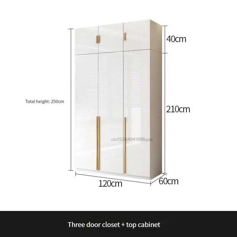 Modern Bedroom Wardrobe In White Cabinets Including Versatile Storage UV Board Nordic Furniture Combination Home Luxury Closet