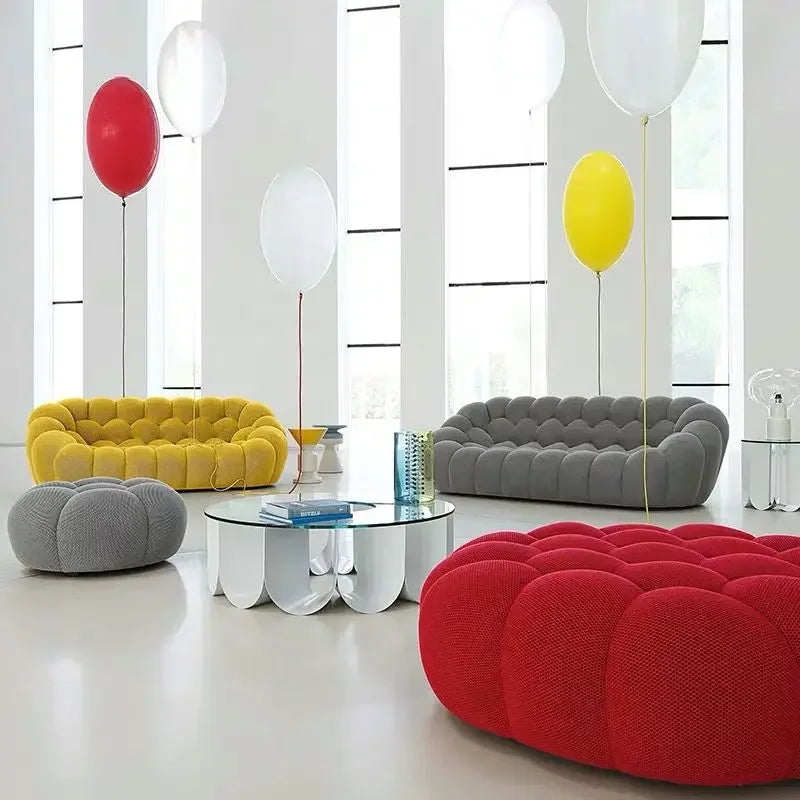 Living Room Furniture French Roche Creative Modern Simple Living Room Shaped Fabric Sofa Bubble Sofa